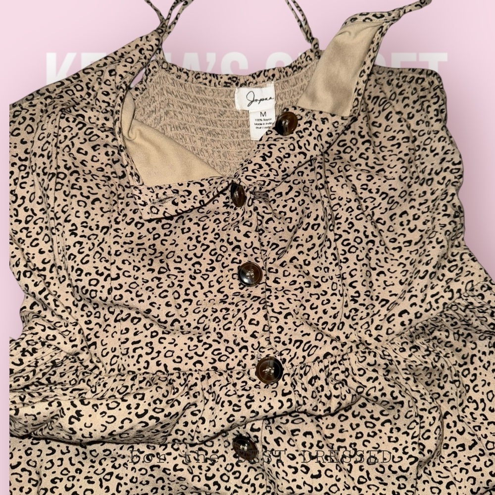 JAPNA Animal Print Sundress with pockets - Picture 4 of 5